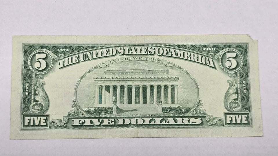 Series 1963 $5 Legal Tender Note (394A) (Standard Issue Red Seal)