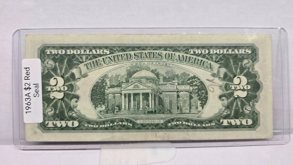 Series 1963 $2 Legal Tender Note UNC (106A) (United States Note – Red Seal)