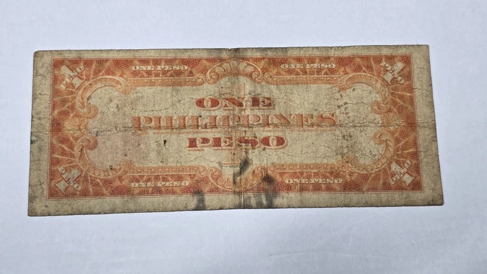 Philippines 1936 1 Peso Treasury Certificate (Pre-WWII Commonwealth Issue)