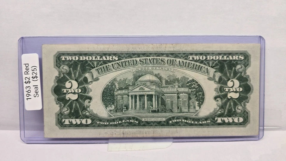 Series 1963 $2 Legal Tender Note UNC (303A) (United States Note – Red Seal)