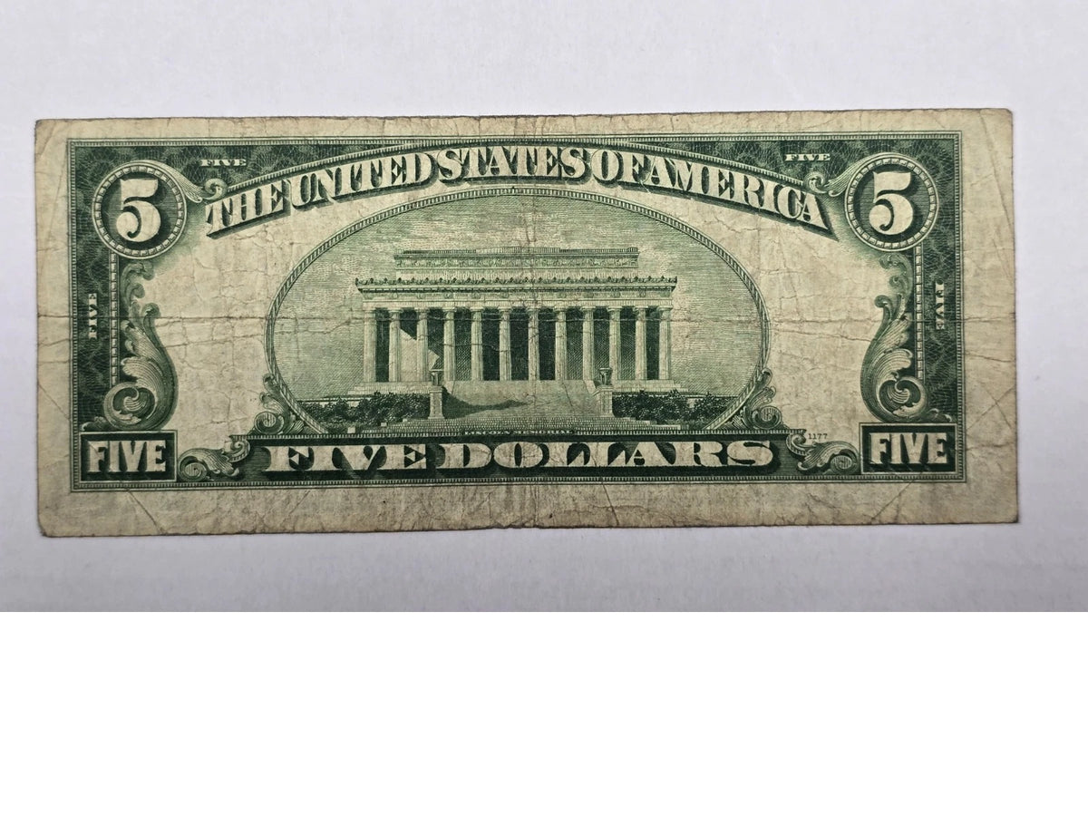 Series 1934A $5 Silver Certificate (421A) (Blue Seal)
