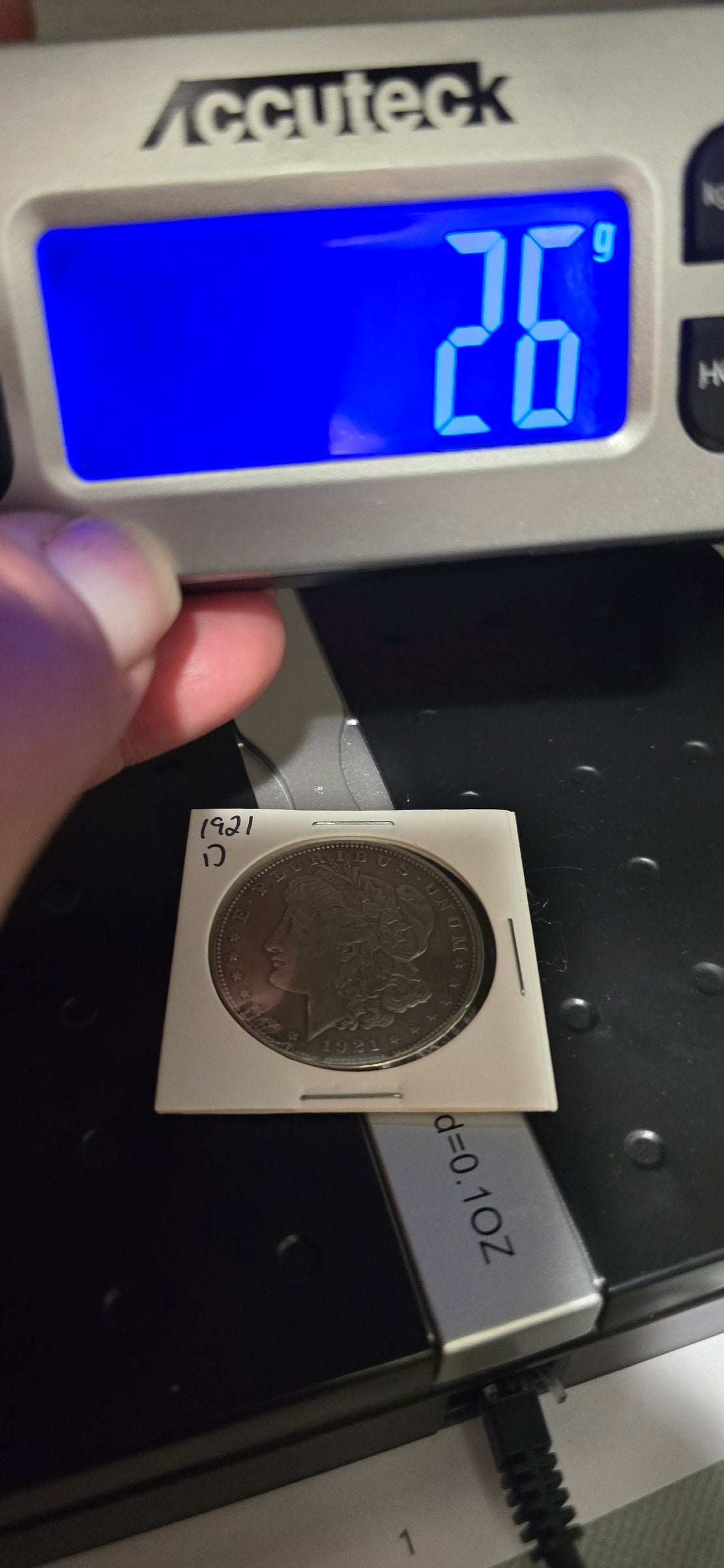 1921 Morgan Silver Dollar Philadelphia 90% Silver Coin US Mint Final Year AU