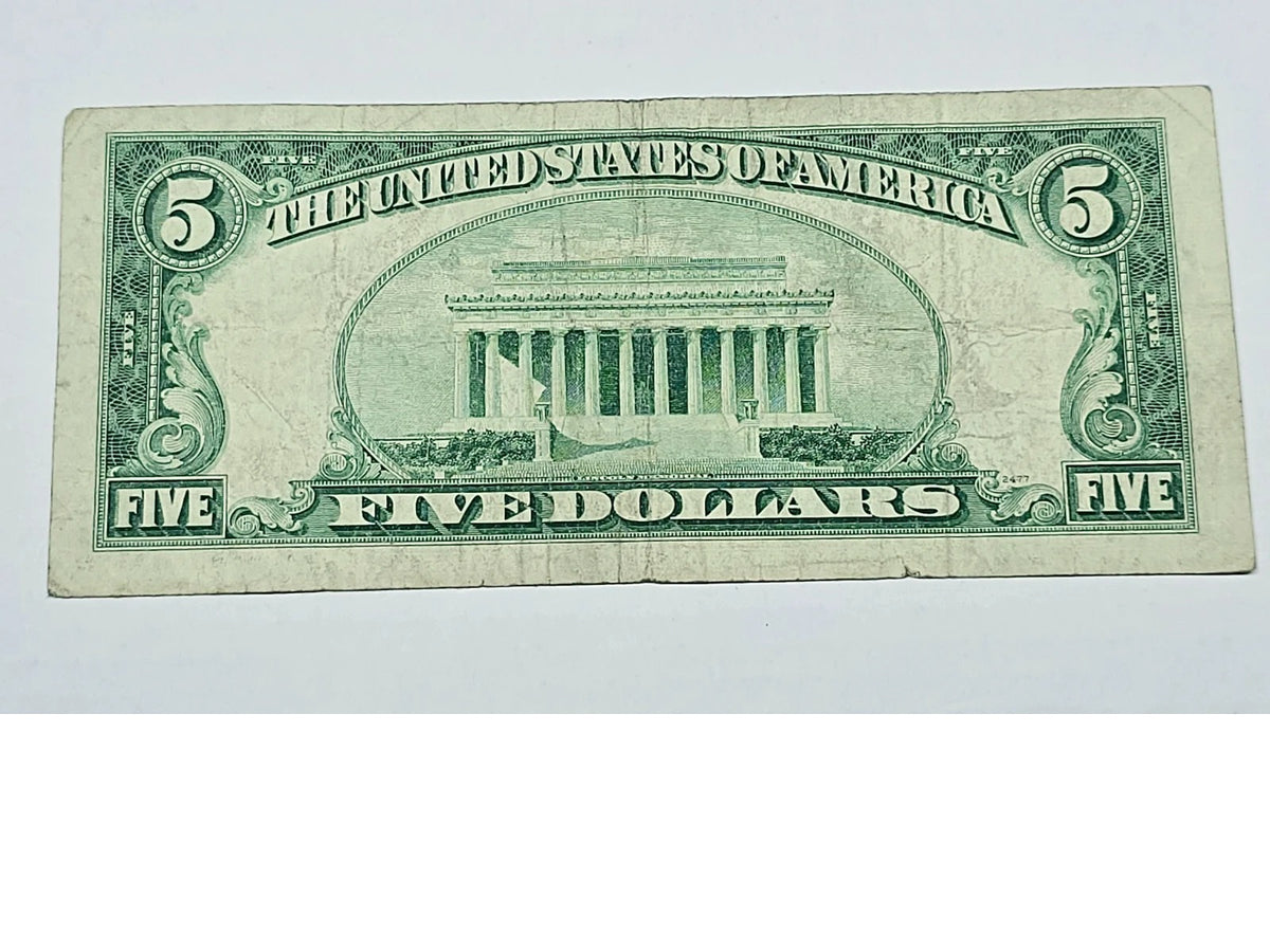 Series 1953A $5 Silver Certificate (684A) (Without Motto)