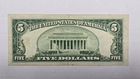 Series 1934D $5 Silver CRISP CLEAN Certificate (463A) (Blue Seal)