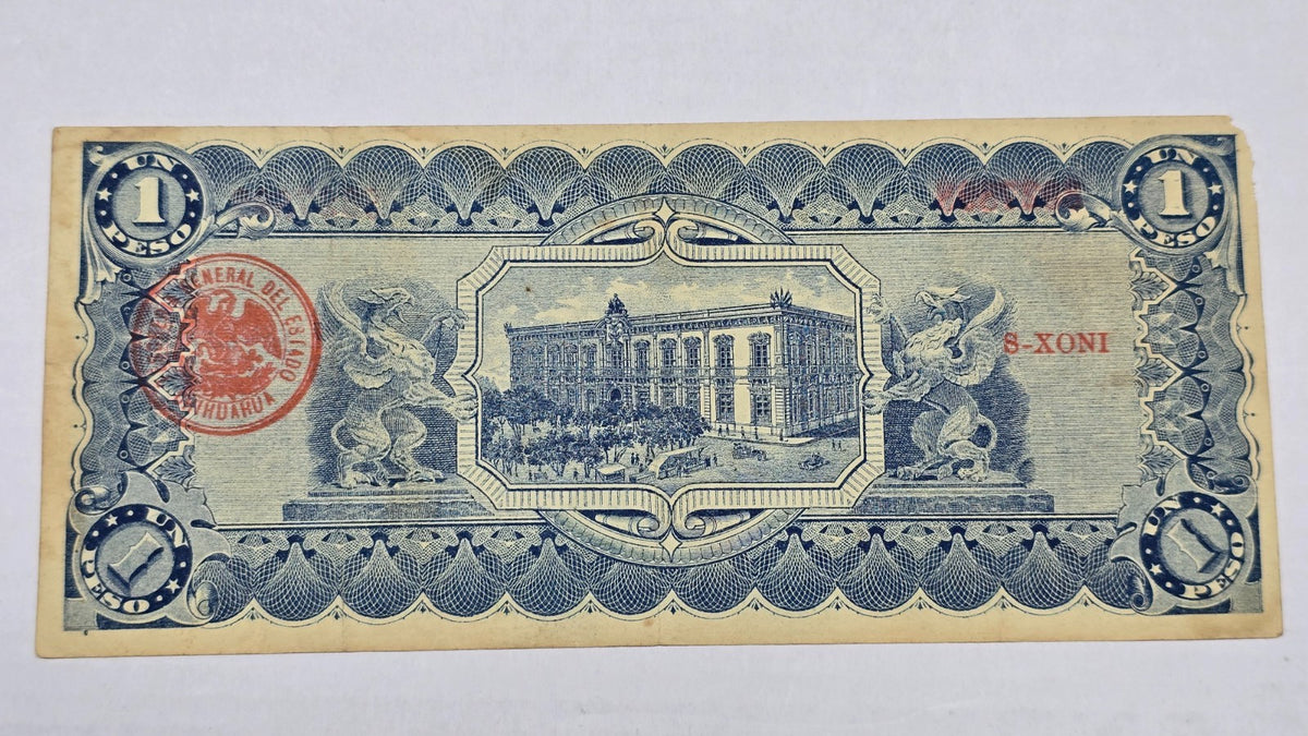 Mexico – State of Chihuahua 1914 1 Peso "Dos Caritas" (Serie A, 898)