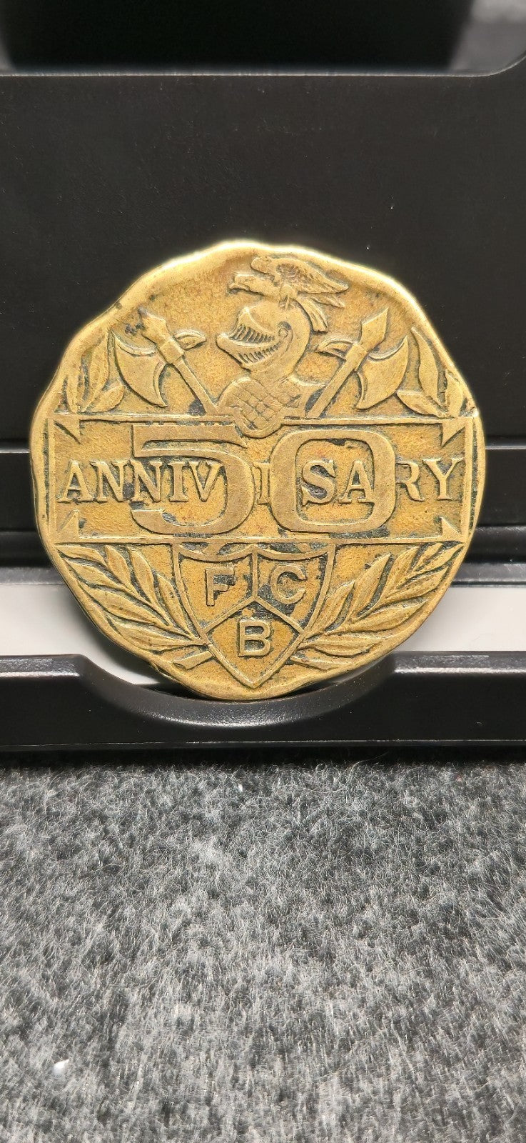 1864-1914 Golden Jubilee 50th Anniversary Brass Medal Token Circulated