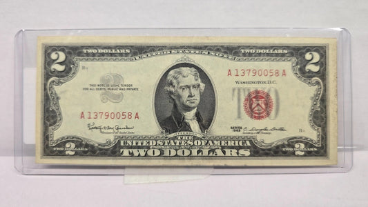 Series 1963 $2 Legal Tender Note UNC (058A) (United States Note – Red Seal)