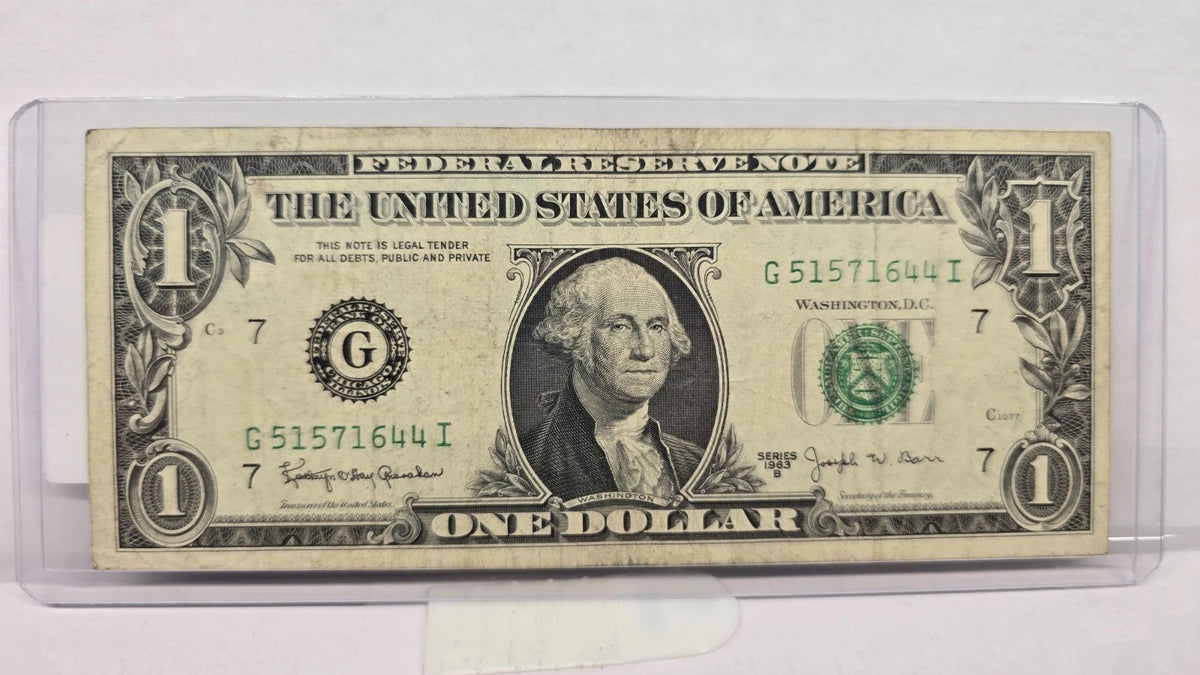 Series 1963B $1 Federal Reserve Note (644I) – Chicago District ("Barr Note")
