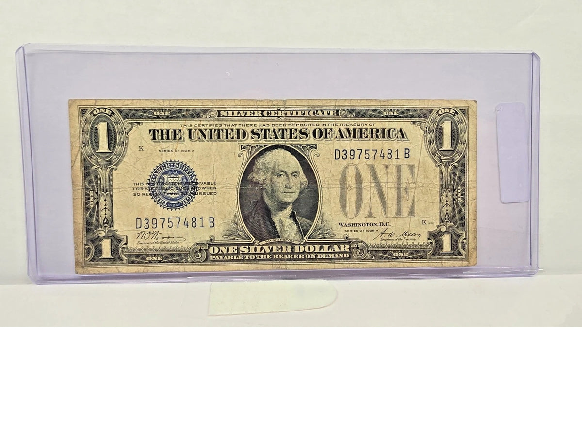 Series 1928A $1 Silver Certificate (481B) – "Funnyback"