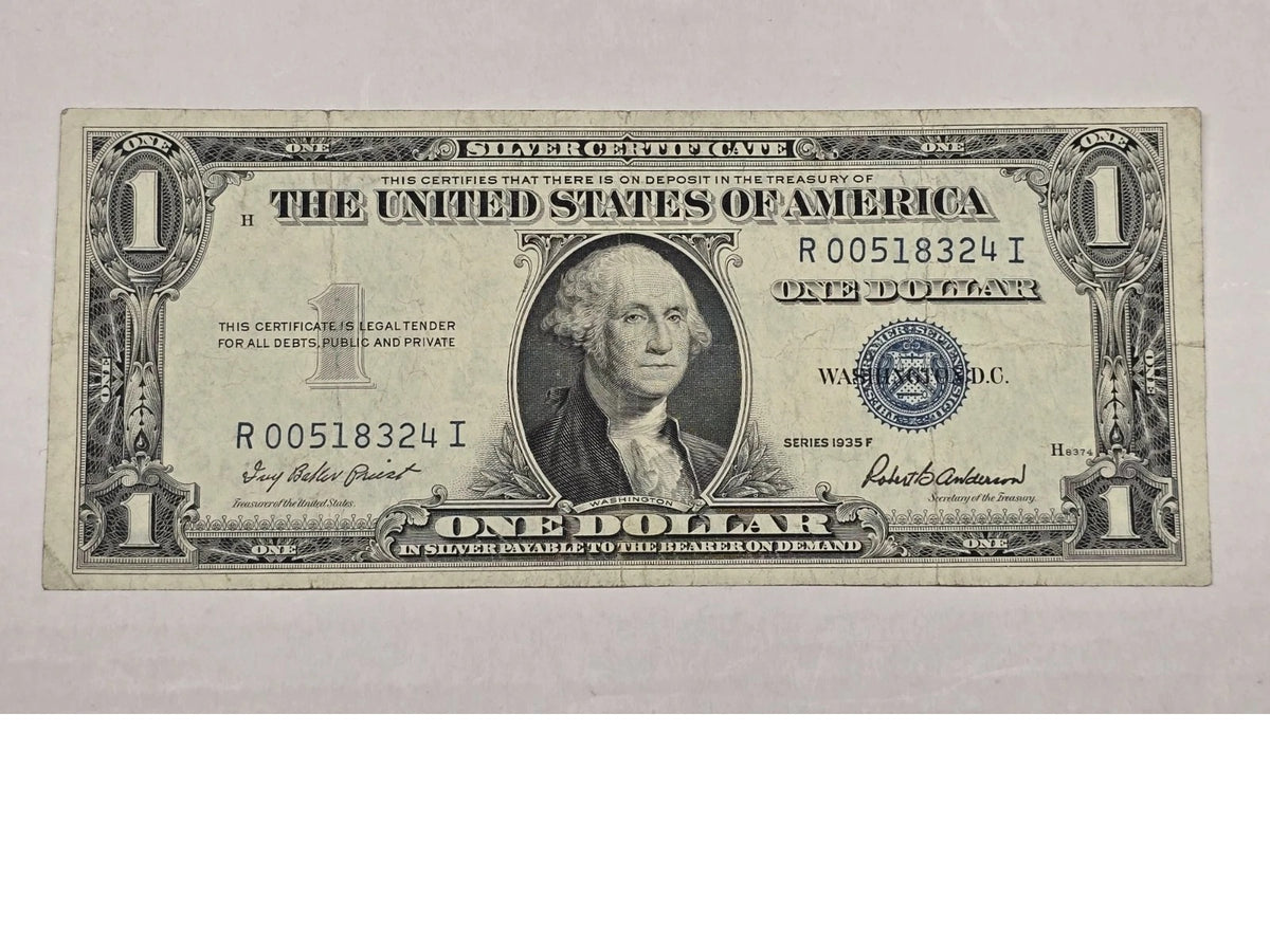 Series 1935F $1 Silver Certificate – "Without Motto"