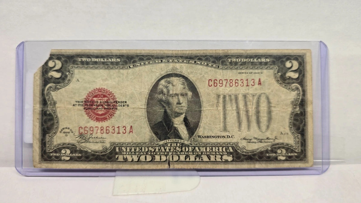 Series 1928D $2 Legal Tender Note (313A) (United States Note – Red Seal)
