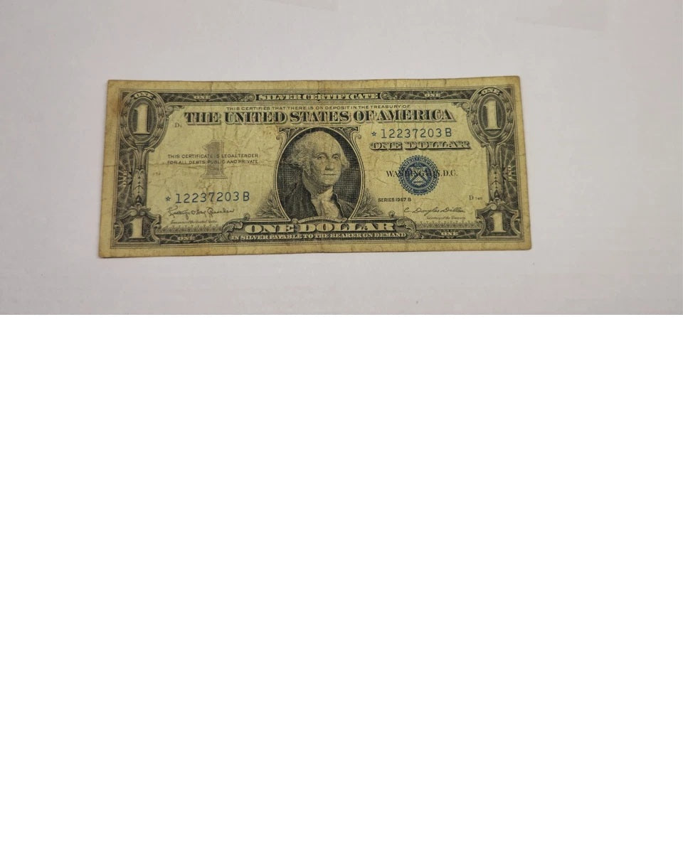 Pair of United States Series 1957B $1 Silver Certificate Star Notes (*)