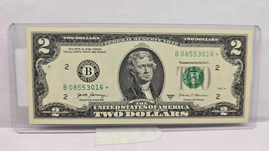 Series 2017A $2 Federal Reserve Star Note (016*) – New York District
