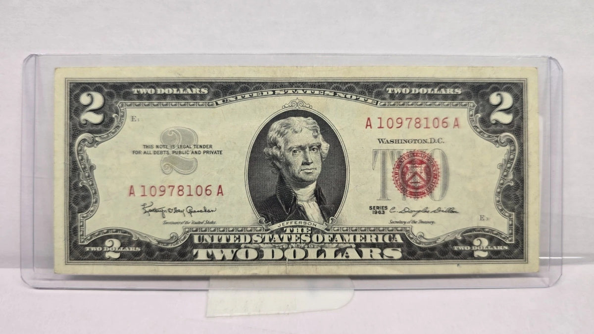 Series 1963 $2 Legal Tender Note UNC (106A) (United States Note – Red Seal)