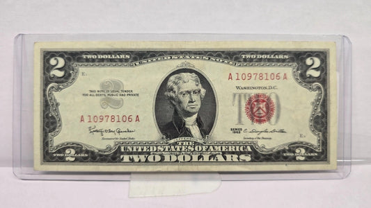 Series 1963 $2 Legal Tender Note UNC (106A) (United States Note – Red Seal)