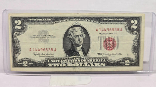 Series 1963 $2 Legal Tender Note (838A) (United States Note – Red Seal)