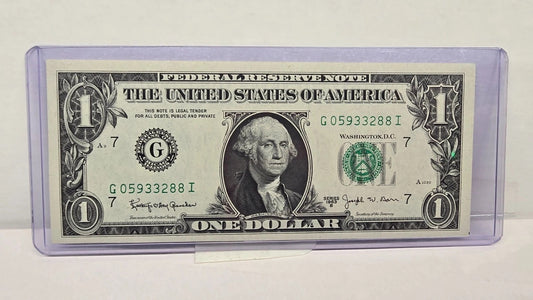 Series 1963B $1 Barr Note (288I) CRISP-UNC– Chicago District - Double Pair