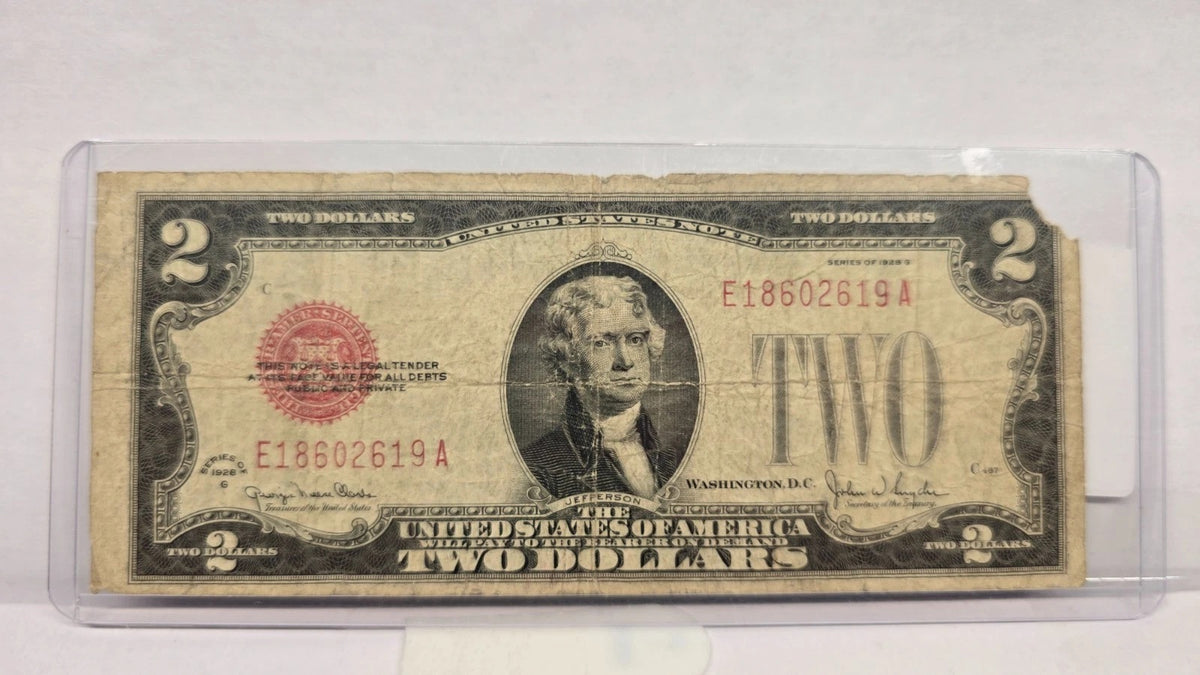 Series 1928G $2 Legal Tender Note (619A) (United States Note – Red Seal)