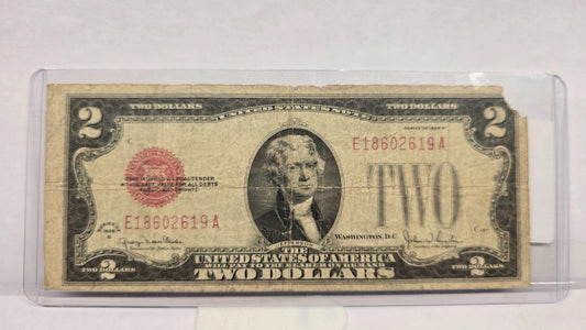 Series 1928G $2 Legal Tender Note (619A) (United States Note – Red Seal)