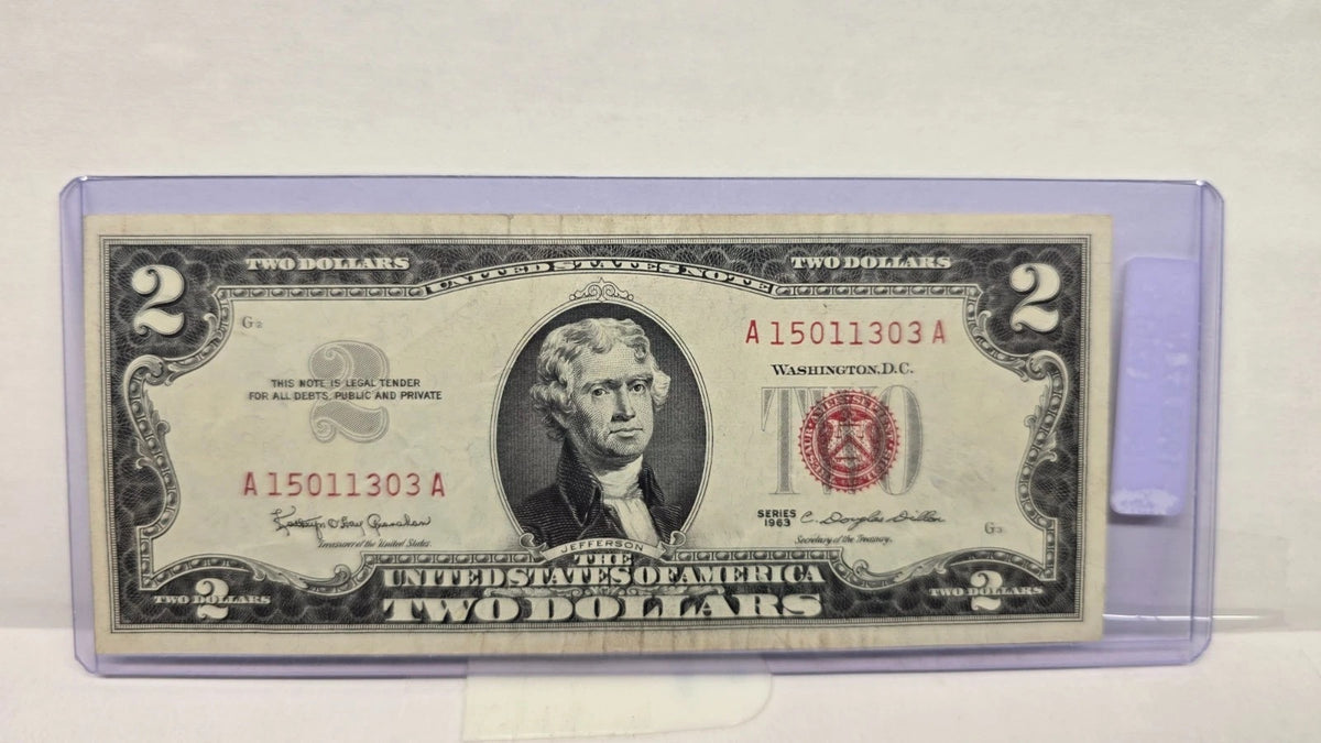 Series 1963 $2 Legal Tender Note UNC (303A) (United States Note – Red Seal)