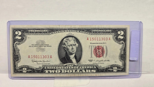 Series 1963 $2 Legal Tender Note UNC (303A) (United States Note – Red Seal)