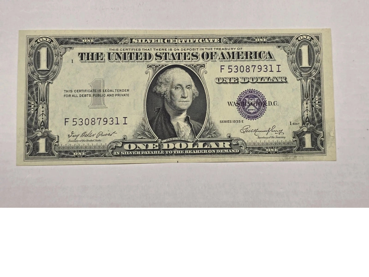 Series 1935E $1 Silver Certificate (931I) – "Without Motto"