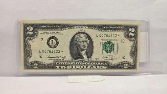 Series 1976 **$2** Federal Reserve Star Note AUNC (232*)– San Francisco District