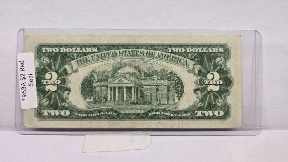 Series 1963 $2 Legal Tender Note UNC (154A) (United States Note – Red Seal)