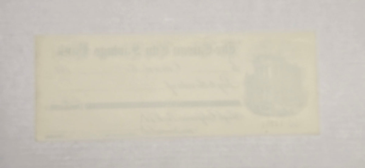 1880s Carson City NV Bank Draft Comstock Mining Era Unissued Check Britton & Rey