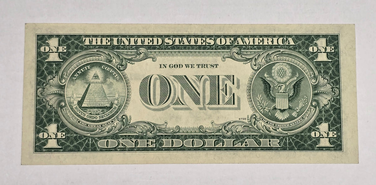 1935G $1 Silver Certificate STAR NOTE WITH MOTTO *CHOICE UNC* (731G) 3.12M Run