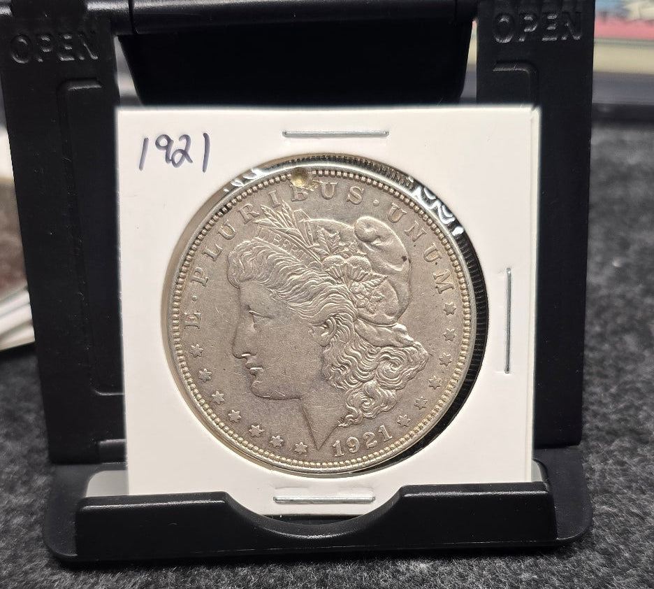 1921 Morgan Silver Dollar Philadelphia 90% Silver Coin US Mint Final Year MS