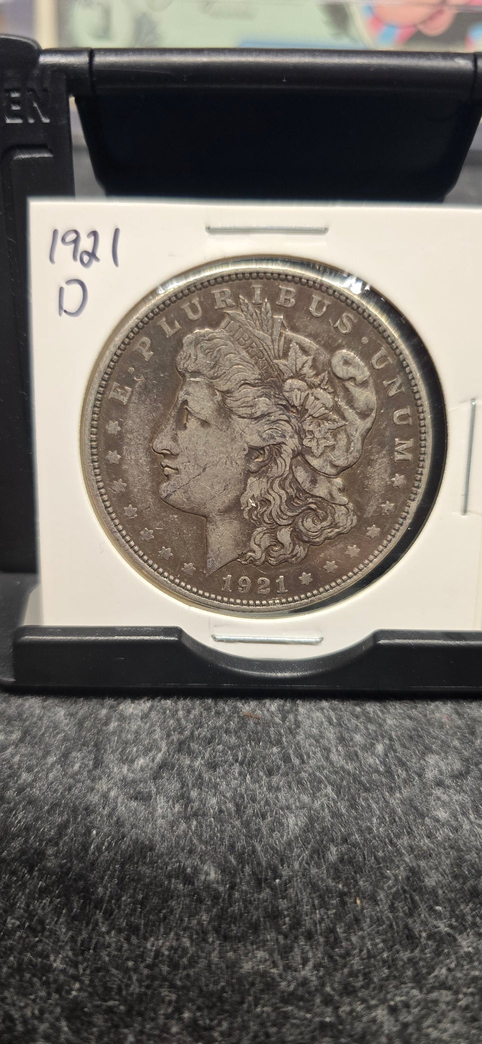 1921-D Morgan Silver Dollar Denver 90% Silver Coin US Mint Only D Year AU XF