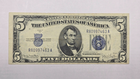 Series 1934D $5 Silver CRISP CLEAN Certificate (463A) (Blue Seal)