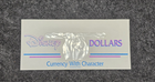 Vintage Disney Dollars Presentation Gift Envelope Currency w Character Foil Seal