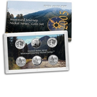 TONERS 2005 WESTWARD JOURNEY NICKEL SET - 6 COIN - BISON &amp; OCEAN VIEW P,D &amp; S SL