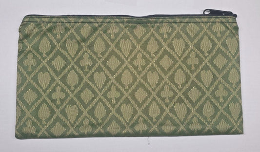 "The Gambler" Vintage Playing Cards Bank Bag Spades Diamonds Clubs Pouch