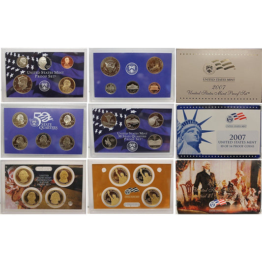 2007 S United States Complete Clad 14 Coin Proof Set