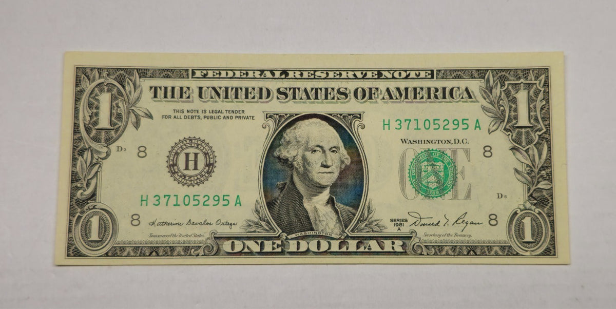 1981A $1 Federal Reserve Note (St. Louis District) (295A) Certified Mule GEM U