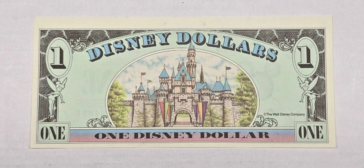 1999 $1 Disney Dollar Mickey Mouse Disneyland A-A Block Series 1999 Crisp UNC