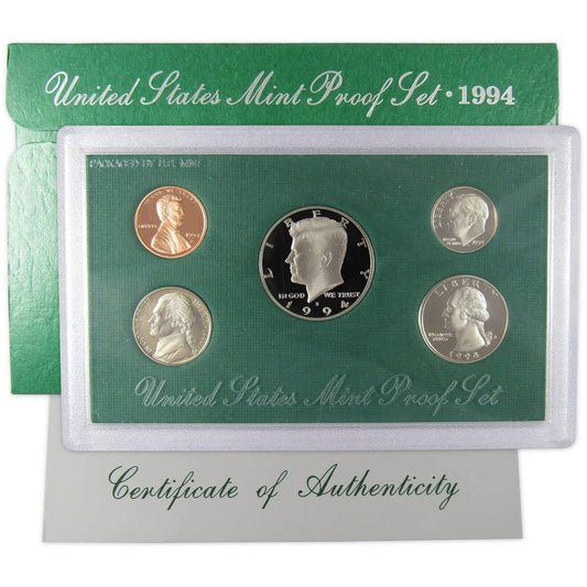 1994 U.S. Proof Set w/ Box & COA