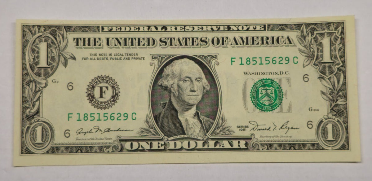 1981 $1 Federal Reserve Note (Atlanta District) (269C) - Crisp Unc