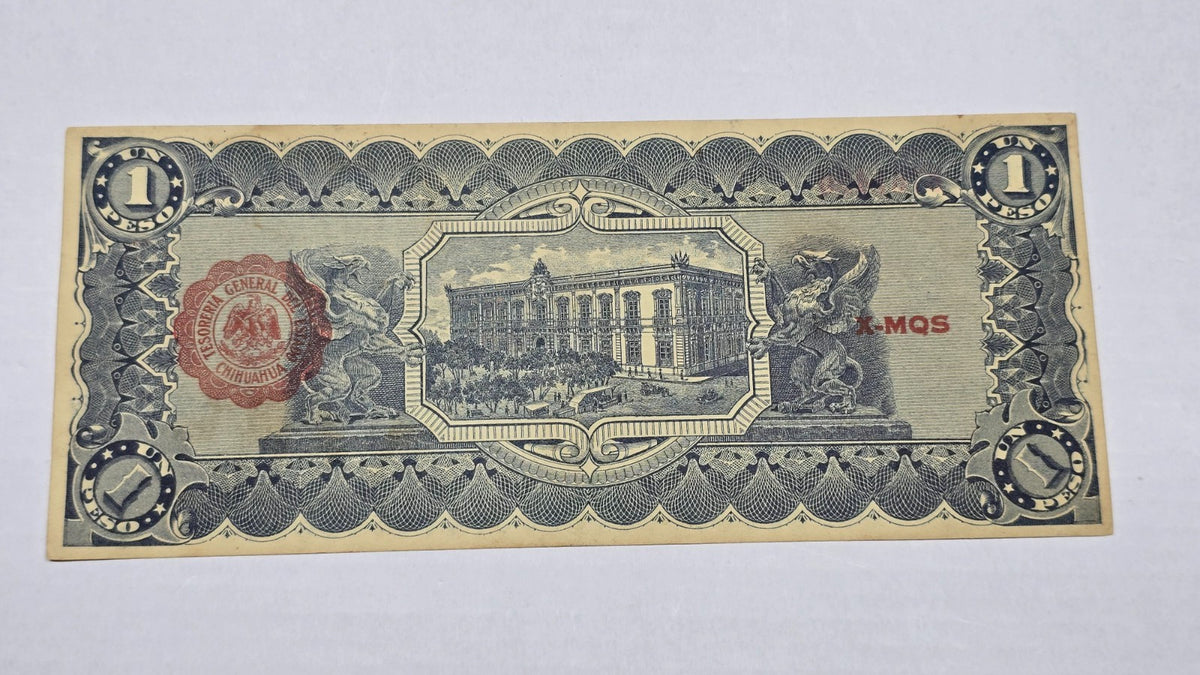 Mexico – State of Chihuahua 1914 1 Peso "Dos Caritas" (Serie A, 430)