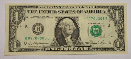 1981 $1 Federal Reserve Note (St. Louis) – Trinary – Choice to Gem (303B)