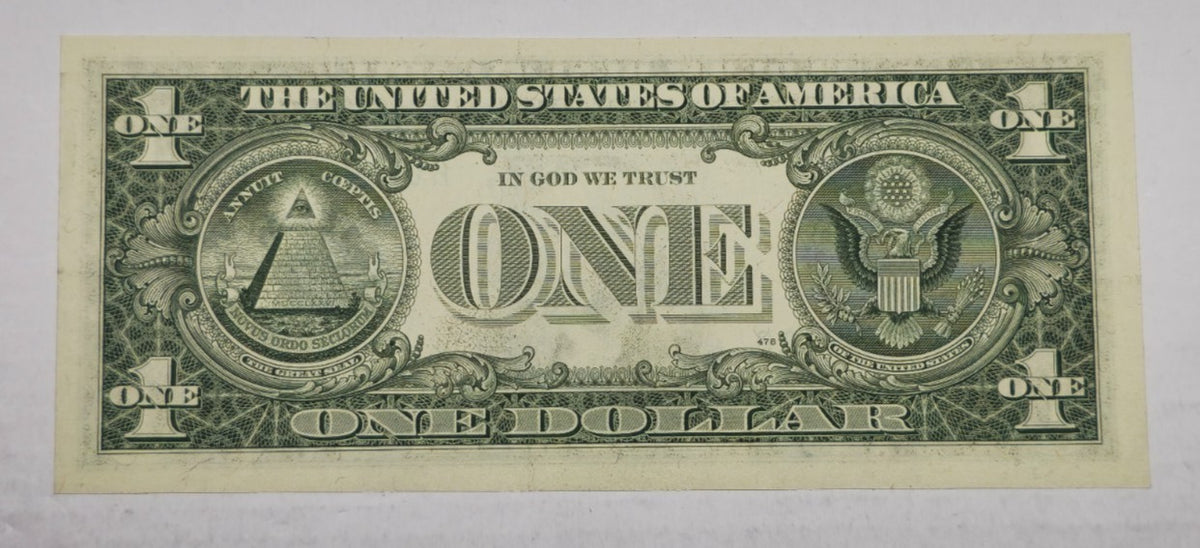 1981A $1 Federal Reserve Note (St. Louis) (999A) Quad/Trinary Trailing Repeater