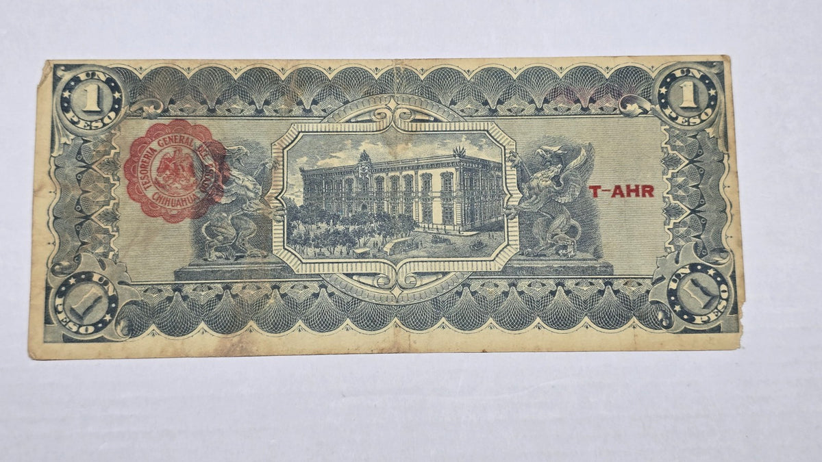 Mexico – State of Chihuahua 1914 1 Peso "Dos Caritas" (Serie A, 738)