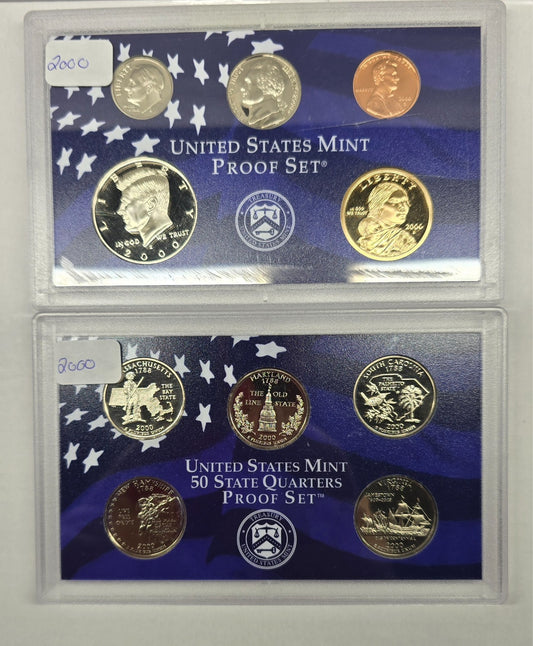 2000-S U.S. Proof Set NO BOX/COA