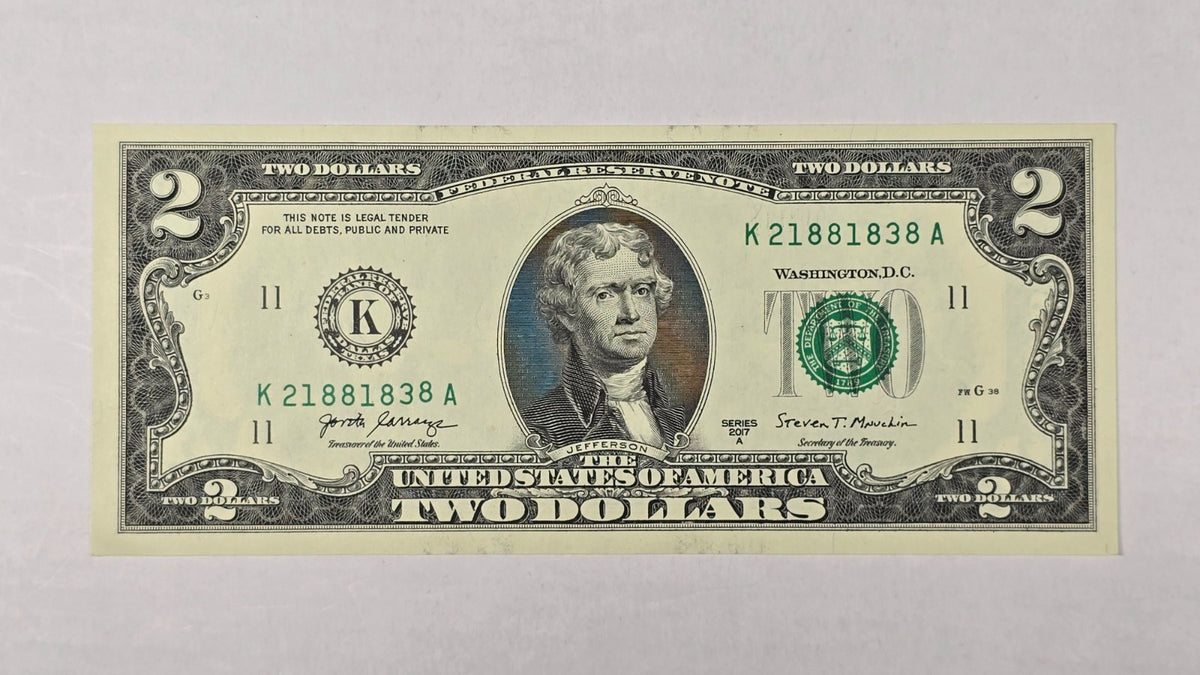 2017A $2 / 4-Note Consecutive Run – Dallas District "Gas Pump" / High Tens Digit