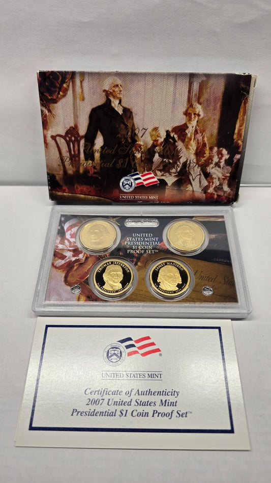 2007-S Presidential Dollar Proof Set