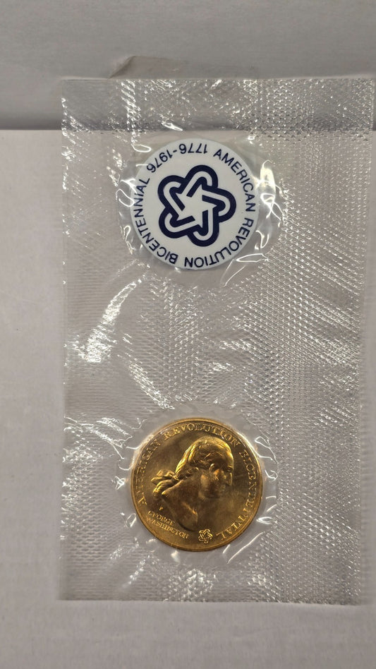 1776-1976 American Revolution Bicentennial George Washington Medal Sealed Mint