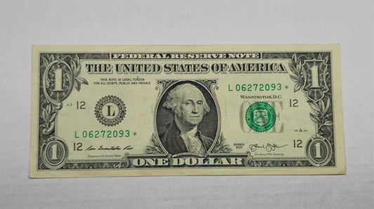 2003 $1 Star Note San Francisco L-* (093) Marin Snow Semi-Key CU UNC Note